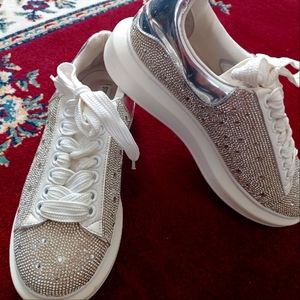 Steve Madden Glimmer-R Platform Sneakers,  Size 9